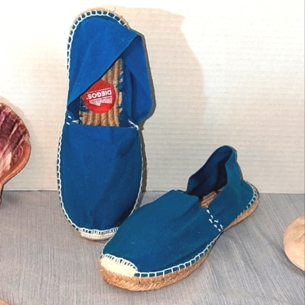 🇪🇸Handmade in Spain Diego Blue Espadrille Flats
